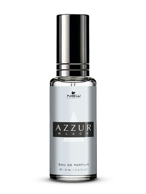 Azzur Black 15ml: perfume de bolso masculino inspirado no Silver Black
